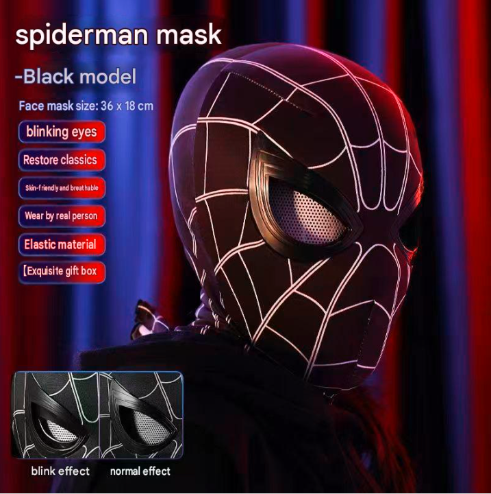 Halloween Blinking Spiderman Mask