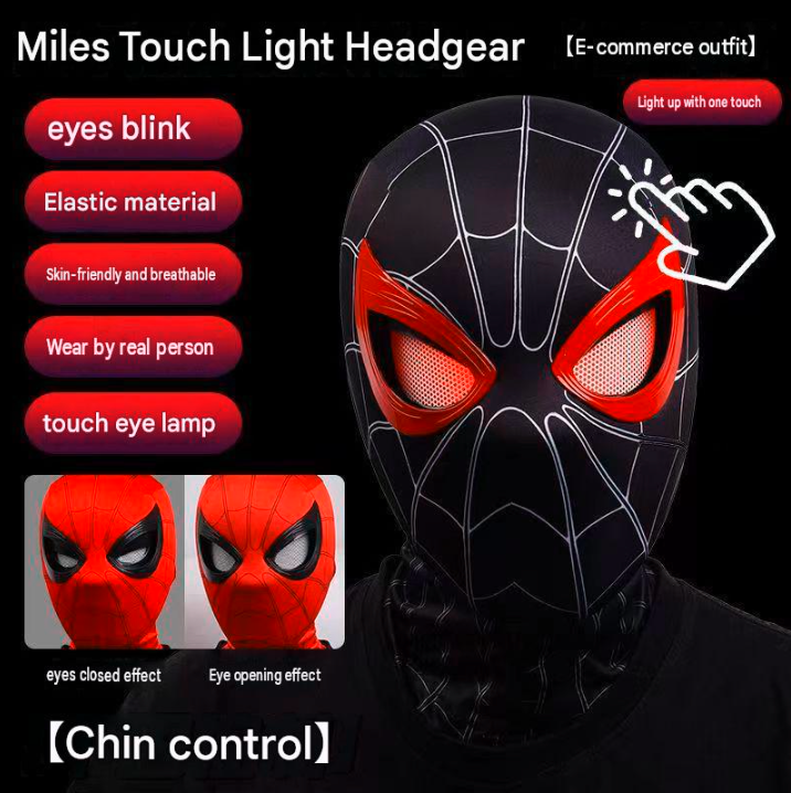Halloween Blinking Spiderman Mask