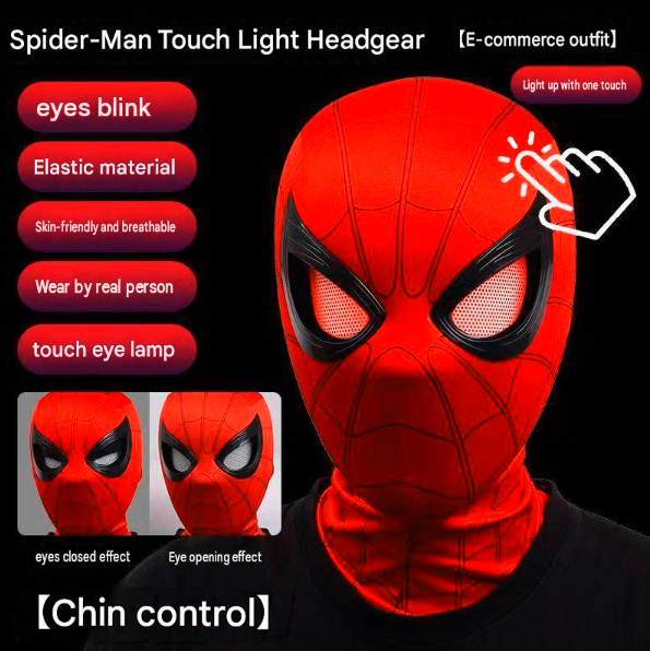 Halloween Blinking Spiderman Mask