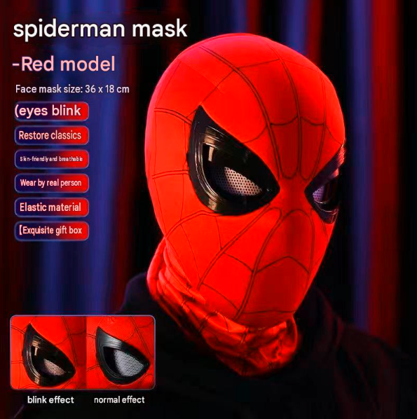 Halloween Blinking Spiderman Mask
