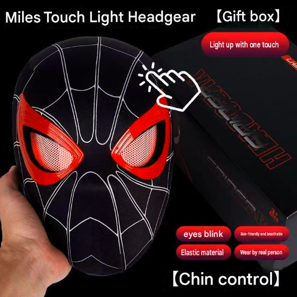 Halloween Blinking Spiderman Mask