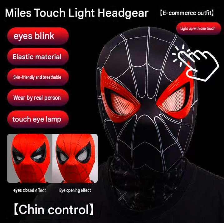 Halloween Blinking Spiderman Mask