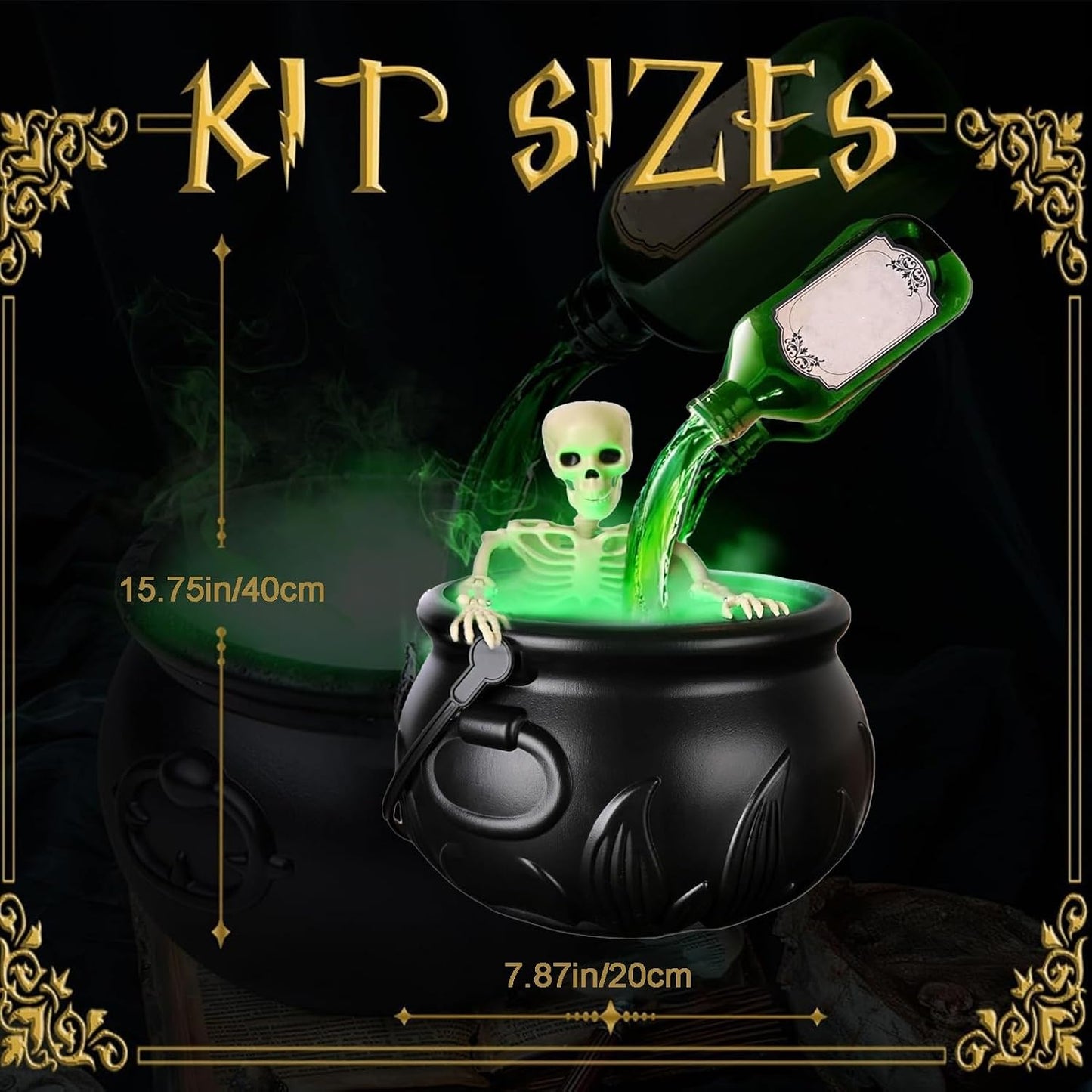 Cauldron Halloween Decor