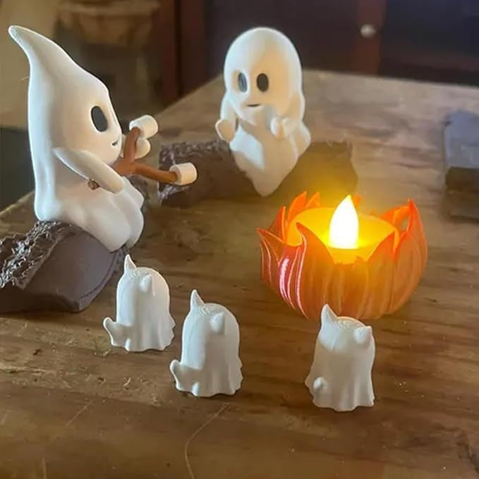 Ghost Bonfire Party Night Light