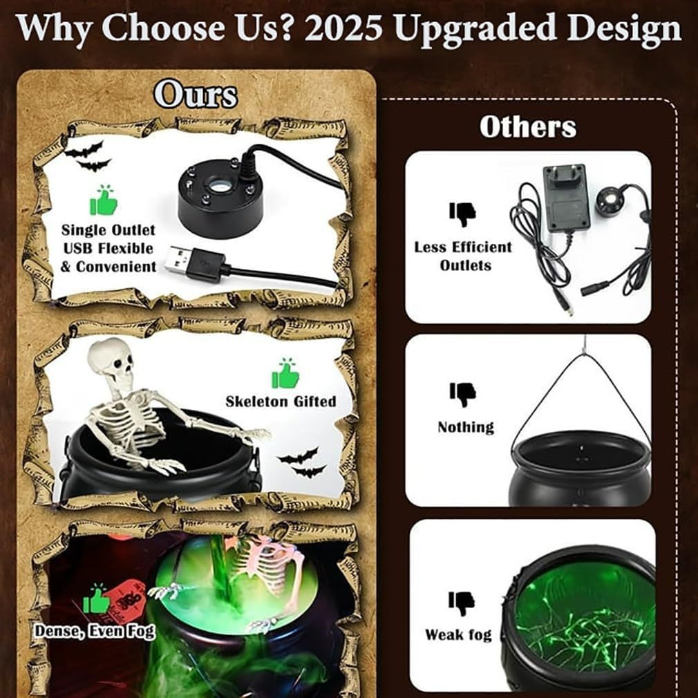 Cauldron Halloween Decor